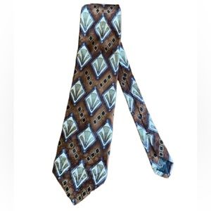 CELLINI LINEA UOMO 100% Silk Bronze Tie NWT